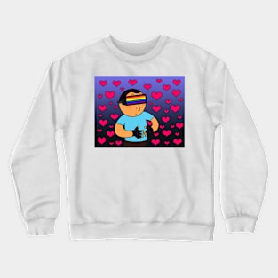 Virtual Reality Glasses Gay Pride Love Crewneck Sweatshirt